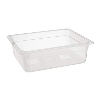 Image of NISBETS Essentials Polypropylene 1/2 Gastronorm Container without Lid 100mm