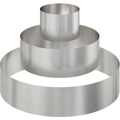 Image of vidaXL Metal Planter Stainless steel Large Durable Cylindrical