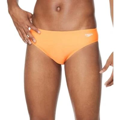 Image of Speedo Mens Brief Endurance+ The One Swimsuit, Orange Pop, 32 US