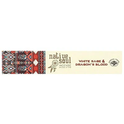 Image of Native Soul White Sage &amp; Dragon&#039;s Blood Incense Sticks 23cm
