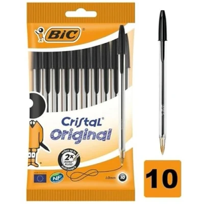 Image of BIC Cristal Original Ballpoint Pens 2 x 10 (20 pens) (Black)