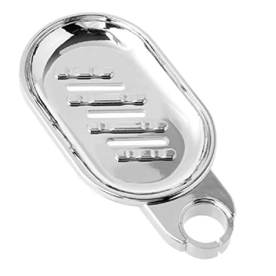 Image of 1pc 22mm Abs Plastic Shower Rail Soap Dish Box Holder Pallet Rod for Slide Bar