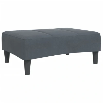 Image of vidaXL Footstool Dark Grey 77x55x31 cm Velvet