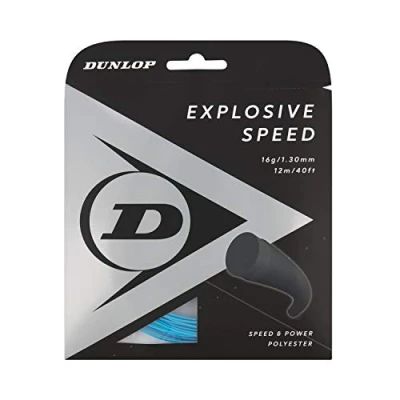 Image of DUNLOP Explosive Speed Tennis String, 16g/1.30mm, 12m Set, Blue