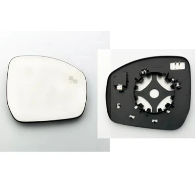 Image of Clip on Heated Base Wing Mirror Glass with overtaking alert fits Land Rover Range Sport 2013 to 2024 Right Driver Side