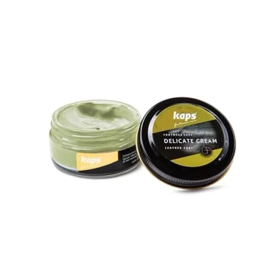 Image of Kaps Shoe Care Cream, Intensive Leather and Nourishing, Delicate (148 apple green)