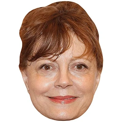 Image of Susan Sarandon (Hair Up) Celebrity Mask, Flat Card Face, Fancy Dress Mask