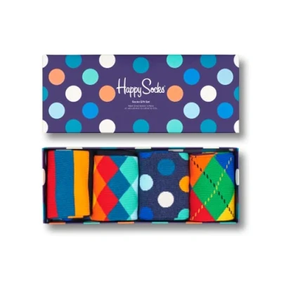 Image of Happy Socks Men&#039;s Mix Gift Box Socks, Blue (Navy 6000), 7 10 (Manufacturer Size:41 46) (Pack of 4)