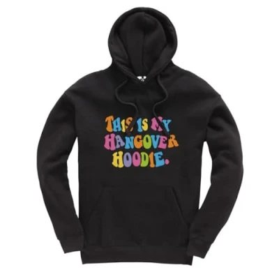 Image of Taylor Brown Colourful this is my hangover Hoodie meme trending Jumper Unisex Funny Adults Black