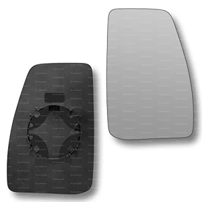 Image of Less4spares Replacement Wing Mirror Glass Right Compatible with Ford Transit Custom 2012 2022 CLIP ON Driver Off side Convex