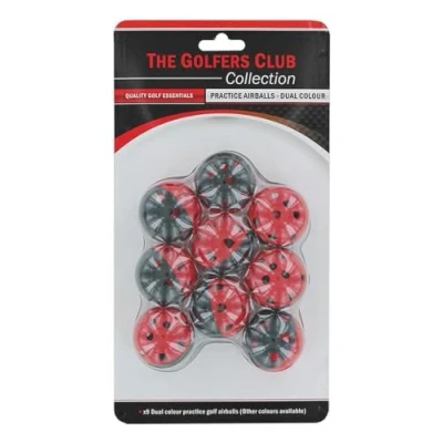 Image of Golfers Club Collection The Dual Colour Practice Balls Red/Black
