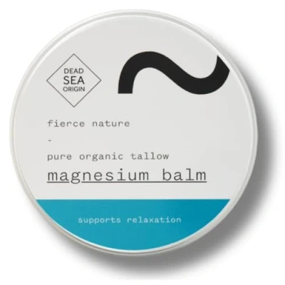 Image of Magnesium Tallow Balm with Lavender, Natural Topical Body For Muscle Aches and Strains, Alternative to Cream Sleep Relaxation, Unscented, 100g Fierce Nature