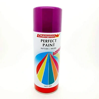 Image of Purple Spray Paint Aerosol Auto Car Primer Matt Gloss Metallic Wood Metal Plastic