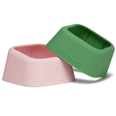 Image of TIME TIMER Timer, Green/Pink, 9 x 5.5 cm