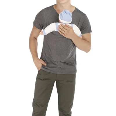 Image of Kangaroo Shirt for Dad and Baby, Mom Baby Carrier (Male Gray,XXL)