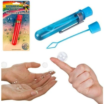 Image of HENBRANDT 1 x Large Tube Of Magic Touchable Catchable Bubbles Party Loot Bag Filler Toys