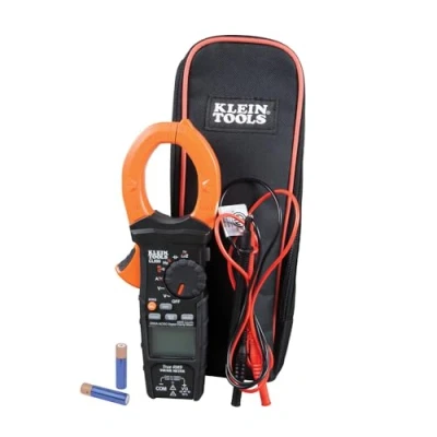 Image of Klein Tools Digital Clamp Meter, Measures Current, Voltage, Resistance, Continuity, Frequency, and More CL900, Black With Orange