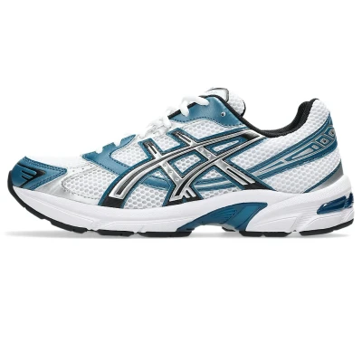 Image of Asics Sportstyle GEL 1130 Unisex Trainers, Size: 6.5, White/restful teal shoes