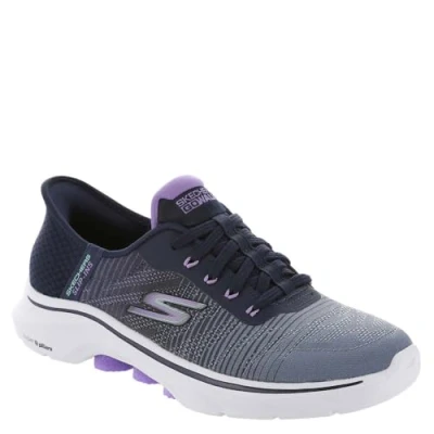 Image of Skechers Women&#039;s GO Walk 7 Sneaker, Navy, 9 UK
