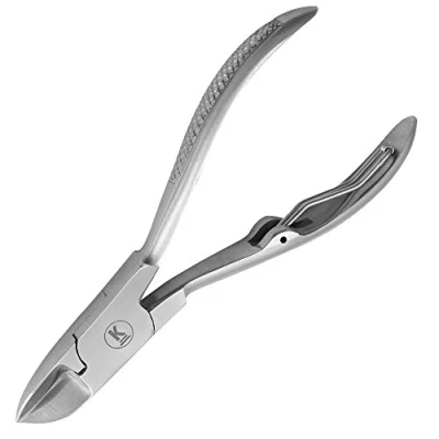 Image of K Pro Nail Nippers Mens Heavy Duty Toenail Clippers/Cutters for Thick Toe Nails Podiatry (Satin)
