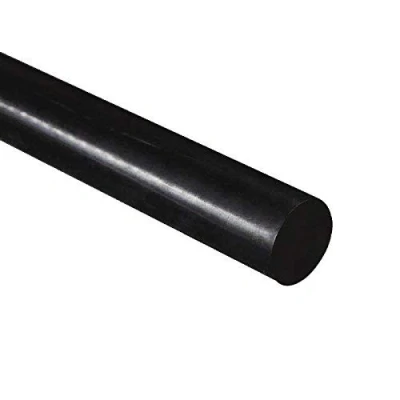 Image of HDPE High Density Polyethylene Round Rod, Black 20mm Diameter x 300mm Long Grade A PE 500