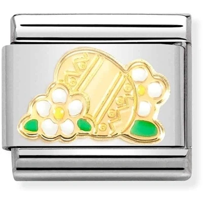 Image of Nomination Easter Egg With Flowers Charm