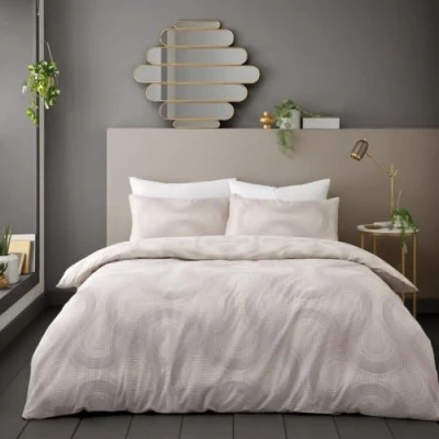 Image of GC GAVENO CAVAILIA Reversible Double Bedding Duvet Cover Breathable Geometric With Pillowcases Natural Bed Covers Soft Quilt