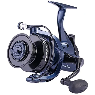 Image of Sougayilang Baitrunner Fishing Reel,13+1 Stainless Steel BB,Carbon Fiber Spinning Reel for catfish, walleye, striped bass,with a Spare Spool