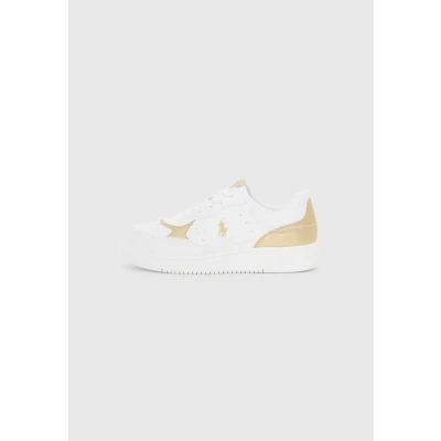 Image of Polo Ralph Lauren MASTER COURT II girls&#039;s Children&#039;s Shoes (Trainers) in White