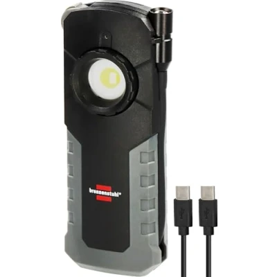 Image of Brennenstuhl Professional Rechargeable LED Inspection Light HL 1000 ACW (Work 1000+380lm with max. 12h Duration, Magnet, Exchangeable Battery, Wireless Charging, incl. USB C Cable)