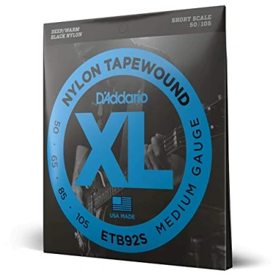Image of D&#039;Addario ETB92S Medium 50 105 Tapewound Short Scale Bass Guitar Strings