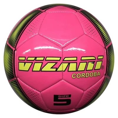 Image of VIZARI Sports Cordoba Football Ball Unique Graphics Footballs for Kids &amp; Adults Available in 5 Colours (Pink, Size 4)