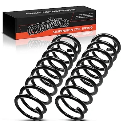 Image of Frankberg 2x Coil Spring Front axle Compatible with E Klasse W211 S211 2002 2009 Replace# A2113210504