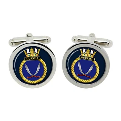 Image of HMS Gurkha, Royal Navy Cufflinks in Box