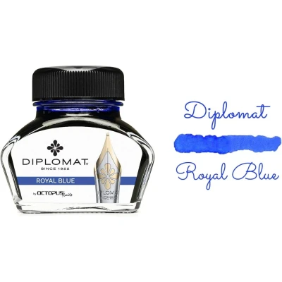 Image of Diplomat Royal Blue Octopus Ink Bottle 30ml