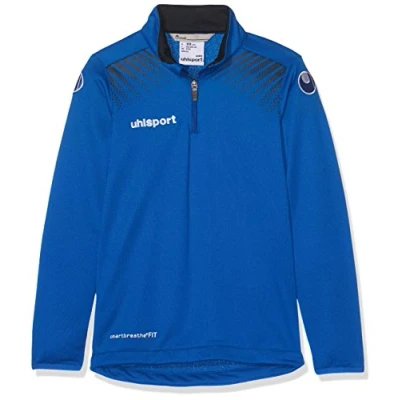 Image of Uhlsport UHLSH Men Goal 1/4 Zip Top Men&#039;s Sweatshirt azurblue/marine, M