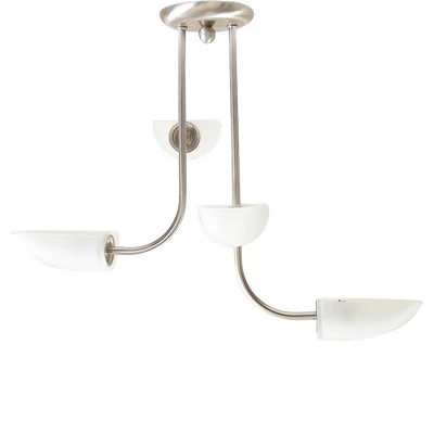 Image of Udine Semi Flush 4 Light G9 Satin Chrome