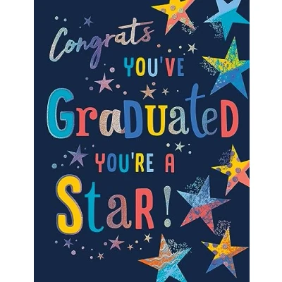Image of Avant Garde Studios Congratulations You&#039;ve Graduated Graduation Card 8 x 6 inches