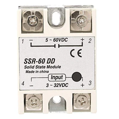 Image of Solid State Relay, SSR 60DD Relay Module, 60A 3 32VDC to 5 200VDC SSR, DC For Industrial Automation Process