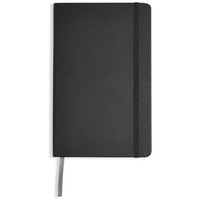 Image of Amazon Basics Classic Notebook, Large, Ruled, Black