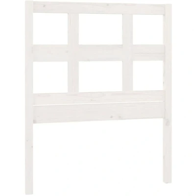 Image of vidaXL Bed Headboard White 80.5x4x100 cm Solid Wood Pine