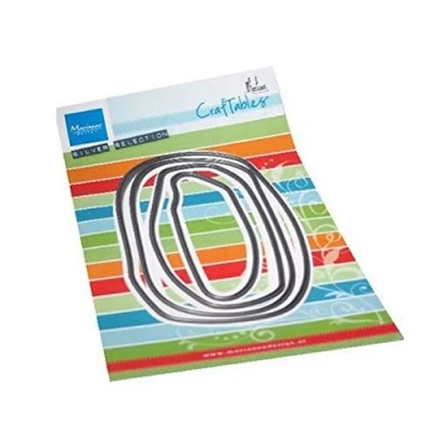 Image of Marianne Design Craftables, Long Backgrounds by Marleen, for Paper Craft Projects, Silver or White, One Size