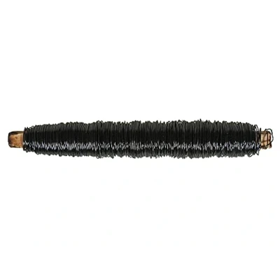 Image of Crafty Capers 0.5mm Black Metal Floristry Wire 100g Reel