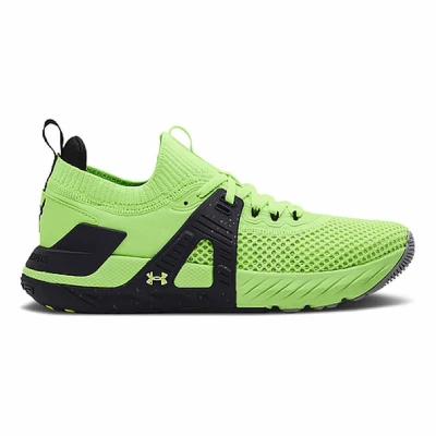 Image of Under Armour Project Rock 4 Mens Training Shoes Lime/Black 7 (41)