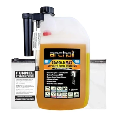 Image of Archoil AR6900 D Max Advanced Diesel Additive Concentrate, 1L Treats 1,000L of Fuel, Fuel Injector Cleaner, DPF Filter EGR Valve Turbo Super Converter. (1Litre)