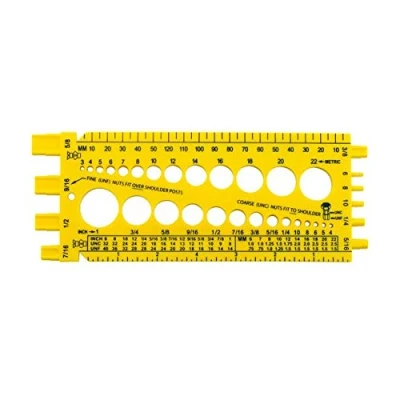 Image of Nut, Bolt &amp; Thread Gauge Measuring Tool Metric Harley Sizes