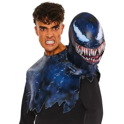 Image of Rubies Official Marvel Venom Symbiote 3D Costume Top, Adult Fancy Dress
