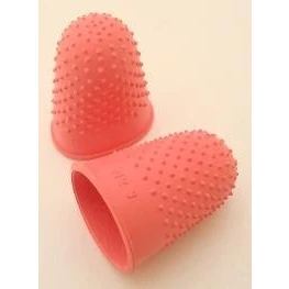 Image of Show Tech Rubber finger stalls, pink