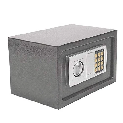 Image of Digital Electronic Safe Box Keypad Lock Security Cabinet with Hidden Wall And Floor Mount, 2 Emergency Override Key, for Money Cash Deposit Jewelry Passport Valuable Home Office Hotel 31x20x20cm