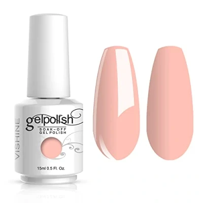 Image of Vishine Soak Off UV LED Gel Polish Nail Art Manicure Lacquer Bisque (008)